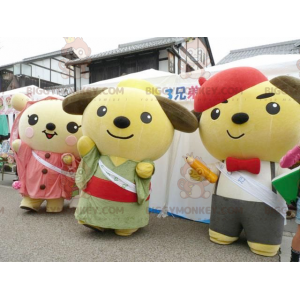 3 BIGGYMONKEY™s Japanese Cartoon Teddy Bear Mascot –